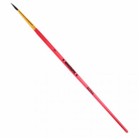 Кисти БЕЛКА набор 6 шт. (круглые № 1, 2, 3, 4, 5, 6), блистер, ЮНЛАНДИЯ, 201082