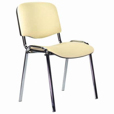 Стул STAFF "Iso Lite CF-008", хром, кожзам бежевый (Z-21), 532568 Стул STAFF "Iso Lite CF-008", хром, кожзам бежевый (Z-21), 532568