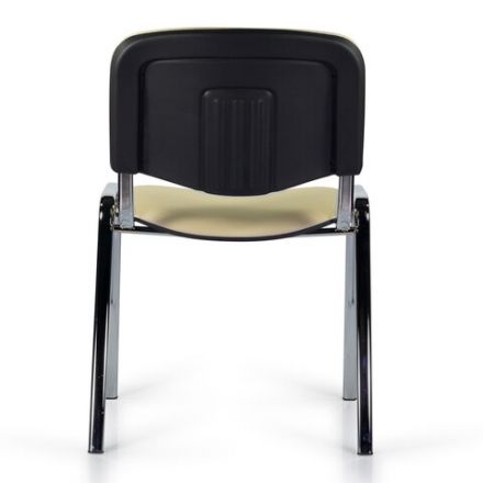 Стул STAFF "Iso Lite CF-008", хром, кожзам бежевый (Z-21), 532568 Стул STAFF "Iso Lite CF-008", хром, кожзам бежевый (Z-21), 532568