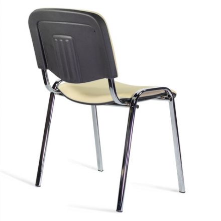 Стул STAFF "Iso Lite CF-008", хром, кожзам бежевый (Z-21), 532568 Стул STAFF "Iso Lite CF-008", хром, кожзам бежевый (Z-21), 532568