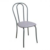 Стул для столовых UD_Вереск СМ7/6-05 карк сереб.металл, к/з серый К-03