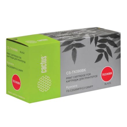 Тонер-картридж CACTUS (CS-TK590BK) для KYOCERA FS-C2026MFP/2126MFP/2626MFP, черный, ресурс 7000 стр. Тонер-картридж CACTUS (CS-TK590BK) для KYOCERA FS-C2026MFP/2126MFP/2626MFP, черный, ресурс 7000 стр.