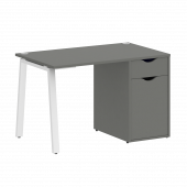 Home Office Стол письменный VR.SP-3-118.1.A Металлик/Белый металл 1180*720*750 Home Office Стол письменный VR.SP-3-118.1.A Металлик/Белый металл 1180*720*750