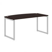 Стол руководителя XQET 169 Легно темный/Алюминий 1600х867х750 Стол руководителя XQET 169 Легно темный/Алюминий 1600х867х750