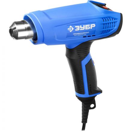 Фен технический  ЗУБР ФТ-П2000 М2Д, керамический, ЖК-дисплей, 2000Вт
