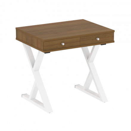 Home Office Стол письменный VR.SP-1-79.M Орех/Белый металл 794*600*750
