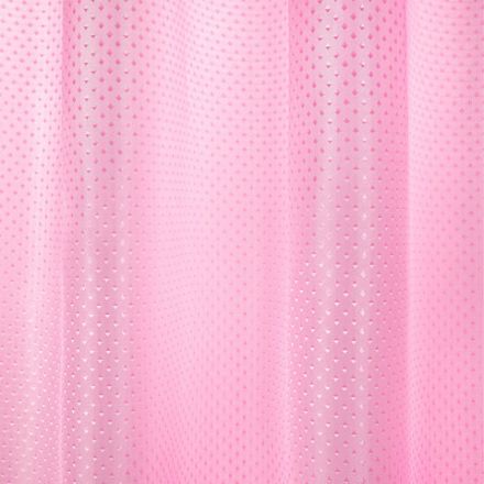 Шторка для ванной ПОЛИЭСТЕР, 180х180 см, кольца в комплекте, РОЗОВЫЙ БРИЛЛИАНТ, PRIMILA (ПРИМИЛА), 700092