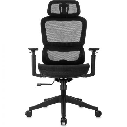 Кресло VB_Бюрократ 831 черный сетка с подголов Кресло VB_Бюрократ 831 черный сетка с подголов