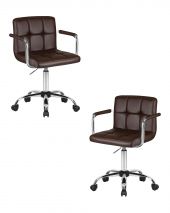 Набор 2 шт Офисное кресло для персонала DOBRIN TERRY, коричневый