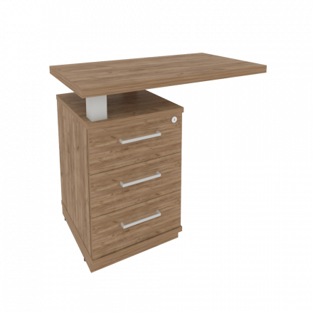 First Тумба приставная с топом левая KTP-1 (L) Дуб табак 900*500*765 First Тумба приставная с топом левая KTP-1 (L) Дуб табак 900*500*765