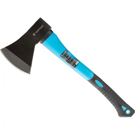 Топор 1000 г из углеродистой стали TOPFORT фибергласовое топорище
