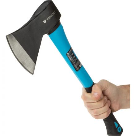 Топор 1000 г из углеродистой стали TOPFORT фибергласовое топорище