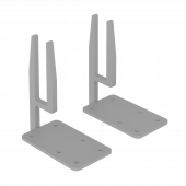 Комплект усиленных кронштейнов для экрана (экран-18мм, столешница-22мм) KEU-22 Серый металл Комплект усиленных кронштейнов для экрана (экран-18мм, столешница-22мм) KEU-22 Серый металл