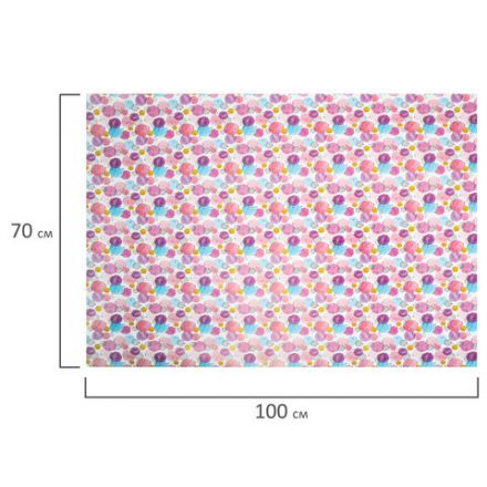 Бумага упаковочная подарочная мелованная "For Women", 70x100 см, 10 дизайнов ассорти, ЗОЛОТАЯ СКАЗКА, 591915