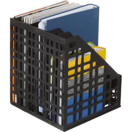 Вертикальный накопитель для бумаг Attache сборный черный 6 отделений