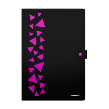 Папка-органайзер на кнопке 4 отделения, ERICH KRAUSE "Matt Accent", 600 мкм, до 150 л, А4, ассорти, 61210