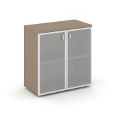 Estetica Шкаф низ. широкий (2 низ. фасада стекло в раме) ES.ST-3.2R Латте/Сатин матовый 800*420*823 Estetica Шкаф низ. широкий (2 низ. фасада стекло в раме) ES.ST-3.2R Латте/Сатин матовый 800*420*823