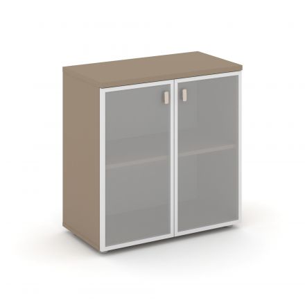 Estetica Шкаф низ. широкий (2 низ. фасада стекло в раме) ES.ST-3.2R Латте/Сатин матовый 800*420*823 Estetica Шкаф низ. широкий (2 низ. фасада стекло в раме) ES.ST-3.2R Латте/Сатин матовый 800*420*823