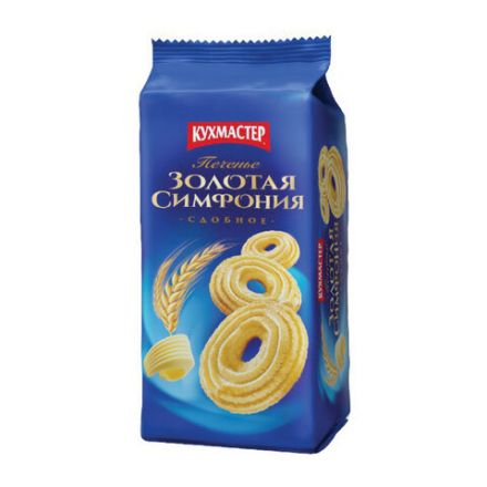 Печенье КУХМАСТЕР "Золотая симфония", сдобное, песочное, 230 г, 203964 Печенье КУХМАСТЕР "Золотая симфония", сдобное, песочное, 230 г, 203964