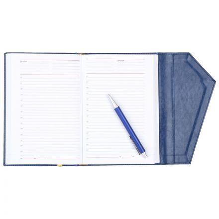 Ежедневник недатированный синий,А5,143х210мм,180л,ATTACHE MAGNET