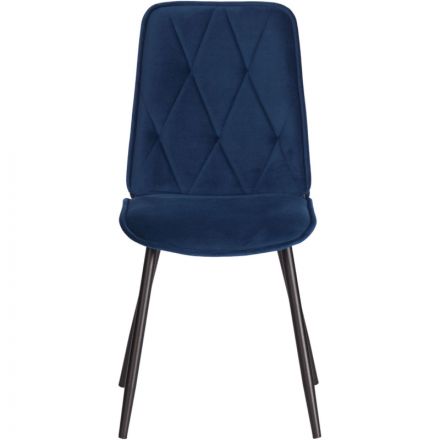Стул Комус Мебель FRANK велюр, 47х54х86, Blue (синий)