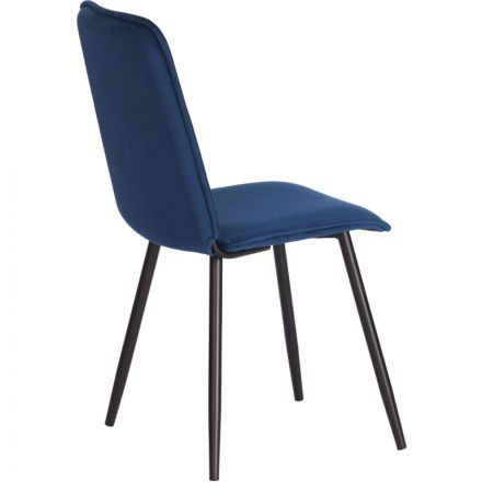 Стул Комус Мебель FRANK велюр, 47х54х86, Blue (синий)