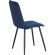 Стул Комус Мебель FRANK велюр, 47х54х86, Blue (синий)