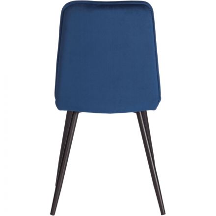Стул Комус Мебель FRANK велюр, 47х54х86, Blue (синий)