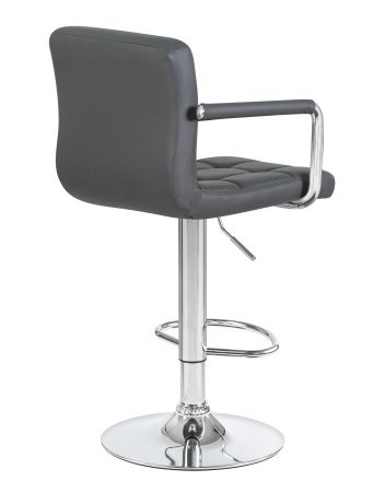 Стул барный DOBRIN KRUGER ARM, серый Стул барный DOBRIN KRUGER ARM, серый
