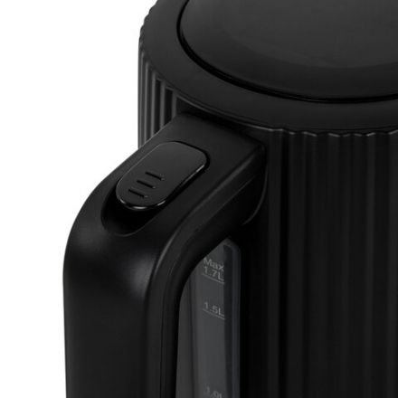 Чайник BRASSON (БРАССОН) KT-561, 1,7 л, 2200 Вт, пластик, подсветка, индикатор уровня воды, черный, 455191