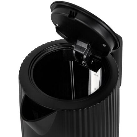 Чайник BRASSON (БРАССОН) KT-561, 1,7 л, 2200 Вт, пластик, подсветка, индикатор уровня воды, черный, 455191