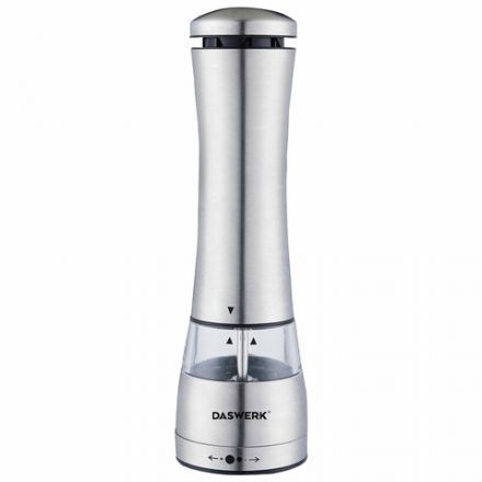 Мельница для соли и специй электрическая с подсветкой, 4 уровня помола, PM-3, DASWERK (ДАСВЕРК), 456621