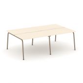 Estetica Рабочая станция на 4 места ES.D.RS-4.2-VK Сатин/Латте металл 2360*1500*750