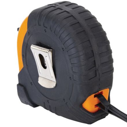 Рулетка измерительная 10 м х 25 мм, обрезиненный корпус, с фиксатором, ГРАНДМАСТЕР Original, 671347