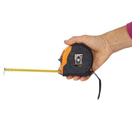 Рулетка измерительная 10 м х 25 мм, обрезиненный корпус, с фиксатором, ГРАНДМАСТЕР Original, 671347