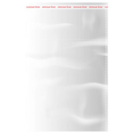 Пакеты БОПП с клеевым клапаном, КОМПЛЕКТ 100 штук, 4х6 + 3 см, 25 мкм, BRAUBERG, 700413