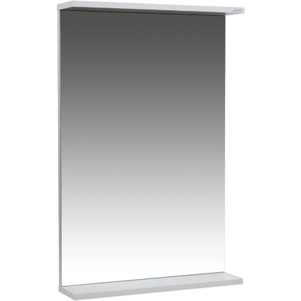 Зеркало TZ_Бора-бора 50 с полкой, белое