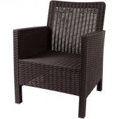 Кресло TDT_садовое коричневое под ротанг