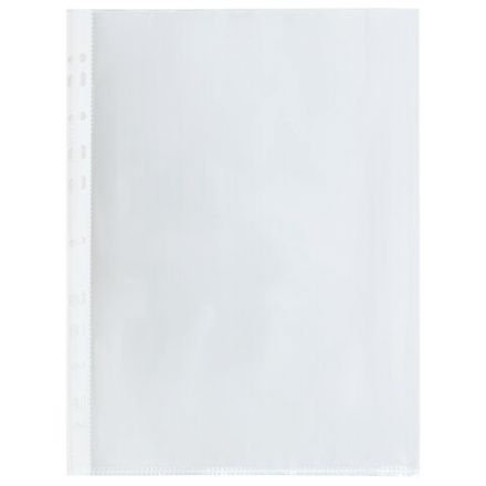 Папки-файлы перфорированные А4 BRAUBERG "STANDARD+", КОМПЛЕКТ 200 шт., гладкие, 45 мкм, 229663