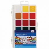 Краски акварельные ГАММА "Классическая", 18 цветов, медовая, пластиковый корпус, европодвес, 1009196 Краски акварельные ГАММА "Классическая", 18 цветов, медовая, пластиковый корпус, европодвес, 1009196