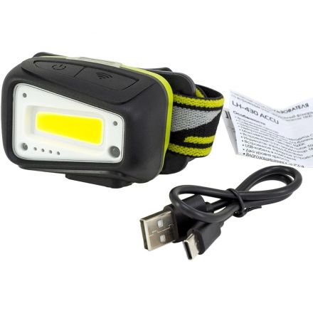 Фонарь ЯРКИЙ ЛУЧ LH-430 ACCU налобный аккумуляторный, 4606400106739