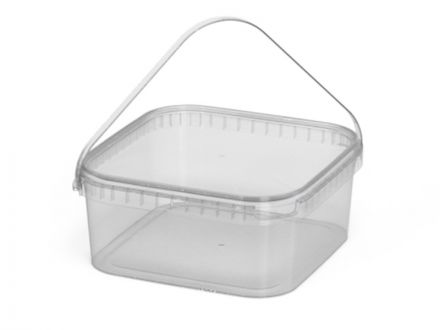 ВЕДРО КВАДРАТНОЕ 2,3мл ВК-4 бесцветное