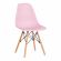 Стул CINDY (EAMES) (mod. 001) / 1 шт. в упаковке дерево бук/металл/сиденье пластик, 51x46x82.5см, светло-розовый/light pink