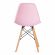 Стул CINDY (EAMES) (mod. 001) / 1 шт. в упаковке дерево бук/металл/сиденье пластик, 51x46x82.5см, светло-розовый/light pink