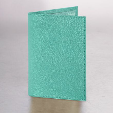 Обложка для паспорта натуральная кожа флоттер, кожаный уголок, мятная, BRAUBERG, 238862 Обложка для паспорта натуральная кожа флоттер, кожаный уголок, мятная, BRAUBERG, 238862