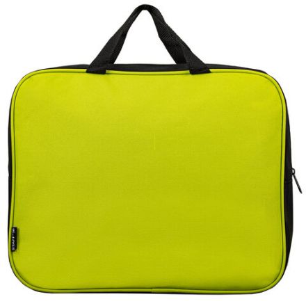 Папка на молнии с ручками STAFF EVERYDAY А4, 1 отделение, полиэстер, 80 мм, зеленая, 270742