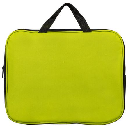 Папка на молнии с ручками STAFF EVERYDAY А4, 1 отделение, полиэстер, 80 мм, зеленая, 270742