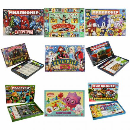Настольная бизнес-игра "Миллионер", АССОРТИ, 330х220х30 мм, УМНЫЕ ИГРЫ Настольная бизнес-игра "Миллионер", АССОРТИ, 330х220х30 мм, УМНЫЕ ИГРЫ