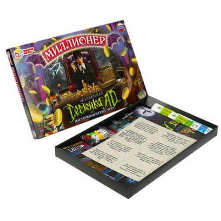 Настольная бизнес-игра "Миллионер", АССОРТИ, 330х220х30 мм, УМНЫЕ ИГРЫ Настольная бизнес-игра "Миллионер", АССОРТИ, 330х220х30 мм, УМНЫЕ ИГРЫ