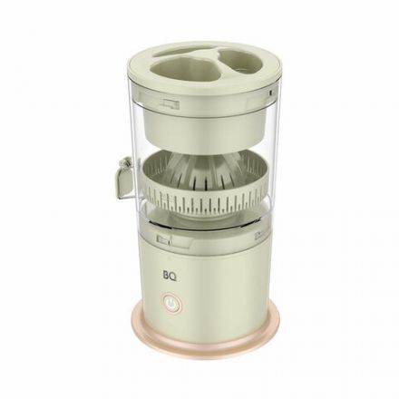 Соковыжималка для цитрусовых аккумуляторная BQ (БИ-КЬЮ) J3000, 45 Вт, стакан 0,2 л, пластик, зеленая, 86196906